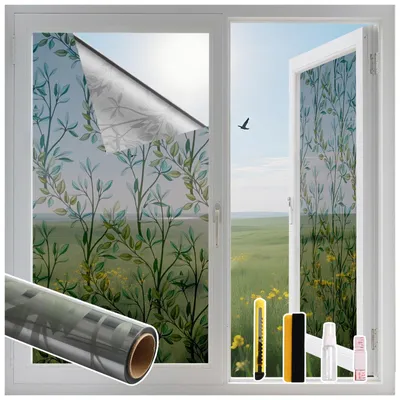 Productafbeelding van Raamfolie Zonwering, Zelfklevend Zilver 44,5 x 200 cm