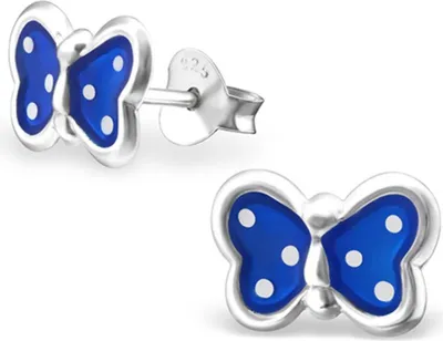 Produktbild von Kinderohrstecker: Mädchen Ohrringe Silber „Schmetterling“