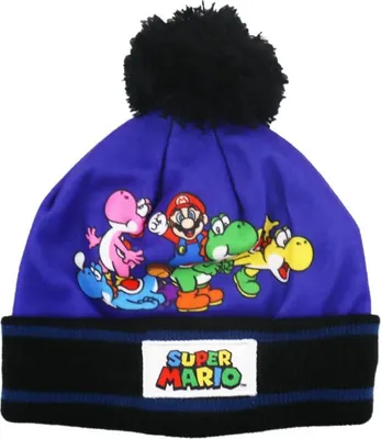 Produktbild von Super Mario Yoshi Kinder Herbst Wintermütze – 52 / Blau