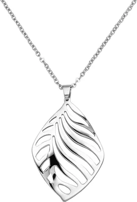 Produktbild von JOBO Collier Kette mit Anhänger aus Edelstahl 47 cm Karabiner