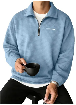 Productafbeelding van Currero Quarter Zip Heren Hemelsblauw M