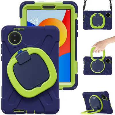 Immagine prodotto di Per Xiaomi Redmi Pad SE 8.7 supporto per custodia ibrida a 360 gradi e tracolla