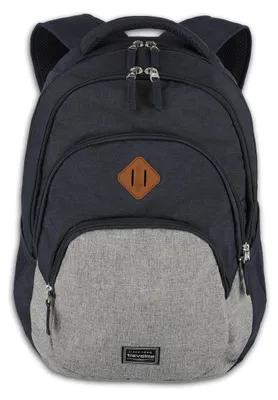 Produktbild von travelite Freizeitrucksack Rucksack mit Laptopfach Basic Melange Backpack 22L Marine / Grey blau grau