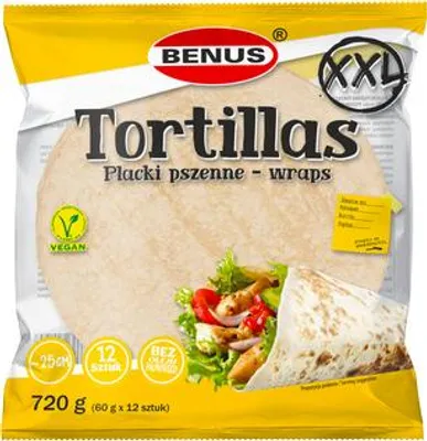 Image de Benus Tortilla XXL Wraps 720 g