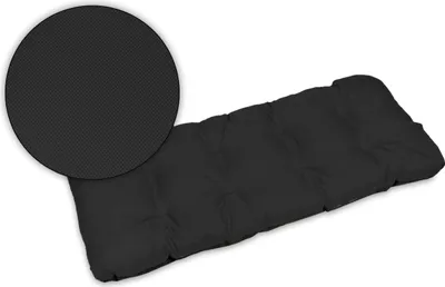 Produktbild von Sitzkissen Bankkissen Bankauflage für Gartenbank - 120x50 cm - Outdoor und Indoor - schwarz