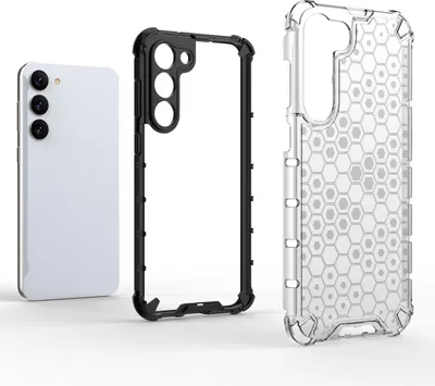 Produktbild von Honeycomb Case für Samsung Galaxy S23+ Gepanzerte Hybridhülle Transparent