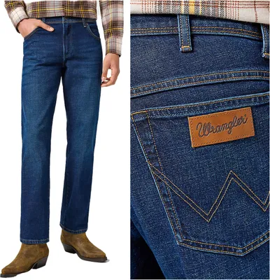 Produktbild von WRANGLER, Herren Jeanshosen, Straight fit, TEXAS, W31 L34, Blau, Jeans, baggyjeans, buggy