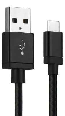Produktbild von CELLONIC USB Kabel 1m kompatibel mit Microsoft Lumia 950 / Lumia 950 XL (USB A 2.0 -> USB Type C) Ladekabel USB C Type C auf USB A 2.0 Datenkabel 3A schwarz Nylon