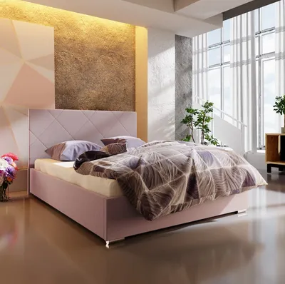 Produktbild von Ehebett mit Stauraum FLEK 5 – 140x200, rosa