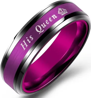 Immagine prodotto di Anello My Queen - Nero e Viola, 59mm | Gioielli di Amore KP32109