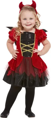 Image de Costume de petite fille diable, taille 98-104