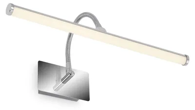Image de BRILONER TERK Lampe pour miroir, lumière blanc neutre, orientable, couleur chrome, 40 x 14 cm