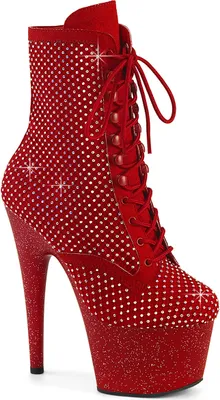 Produktbild von ADORE-1020RM Damen Booties von Pleaser, Rot , EU 37, US 7