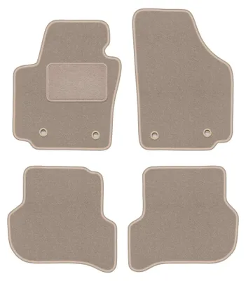 Image de Tapis de sol en moquette pour Seat Altea XL 2006-08.2008 (monospace) – jeu 4 pièces, beiges, sur mesure – Wielganizator LUX