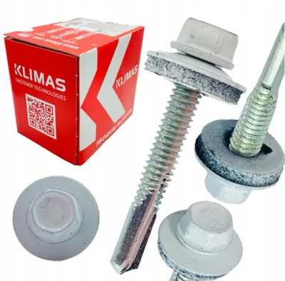 Immagine prodotto di KLIMAS WSS Viti autofilettanti per lamiera RAL 9003 Bianco segnale 5,5 x 38 mm 200 pz.
