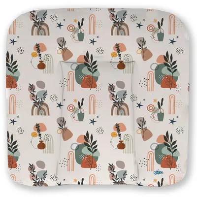 Image de Kikido Matelas à Langer 70x75 cm - Coussin à Langer Lavable et Imperméable - Nature