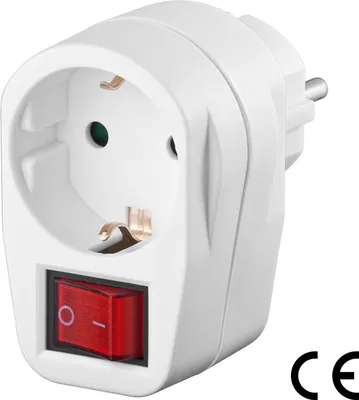 Produktbild von ORSEM Steckdosenadapter Schutzkontakt 3500W Adapter beleuchteter EIN/AUS Schalter 16A Stromadapter Strom Stecker Zwischenstecker Schutzkontakt-Buchse