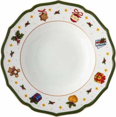 Obrázok produktu pre Hutschenreuther tanier 23 cm hlboký Happy Wintertime H. Wintertime Green 02488-727472-10353