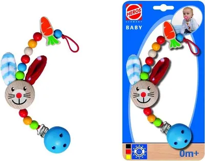 Produktbild von HEROS Baby, Schnullerkette mit Clip