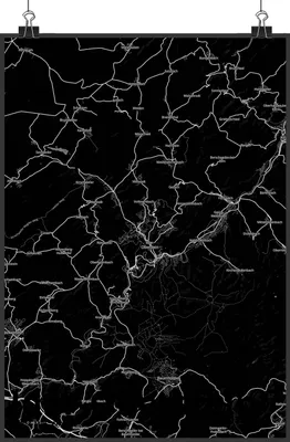 Produktbild von Mr. & Mrs. Panda Bild Idar-Oberstein DIN A1 - Geschenk, kunstdruck poster, Stadt Dorf Karte Landkarte Map Stadtplan, drucke, wanddeko, Plakat, Wandbild