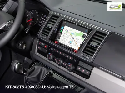 Produktbild von Alpine Einbauset 8 Zoll für VW T6 & T5 Facelift mit MFA, Parksensor