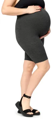 Produktbild von Merry Style Große Größen Damen Kurze Umstandsleggings aus Viskose MS10-462 (DunkelMelange, 7XL)