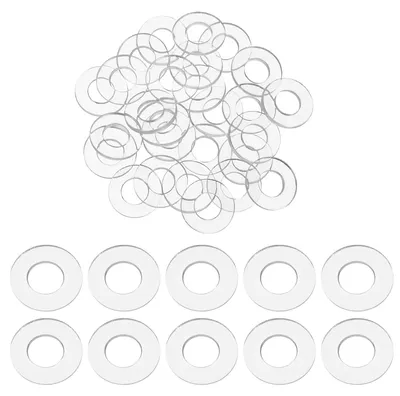 Produktbild von 200 Stück O-Ringe, Dichtungsringe 5 mm Innendurchmesser x 10 mm Außendurchmesser x 0,5 mm dickes Gummi, Flachringe, runde Distanzstücke, Unterlegscheiben für Schrauben, Duschköpfe, Wasserhähne und Schläuche