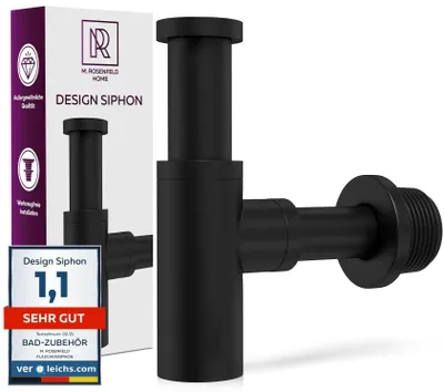 Imagen del producto de Diseño de sifón para lavabo en color mate