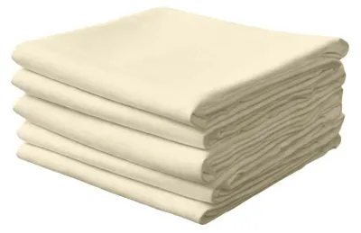 Produktbild von Stoffservietten Creme 45x45 cm – zeitlose Tischservietten, Set 10 Stück, elegant & wiederverwendbar