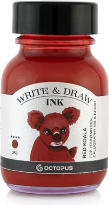 Produktbild von Write and Draw Ink 388 Red Koala, Schreib- und Zeichentusche, 50 ml