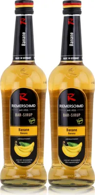Produktbild von Riemerschmid Bar-Sirup Banane 0,7L - Cocktails Milchshakes (2er Pack)