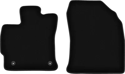 Image de Wielganizator Tapis avant de sol velours sur-mesure pour Toyota Prius III Plus (2011-, 7 personnes) noir, jeu 2 pièces, fixations