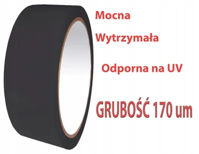 Obrázek produktu pro Černá výstražná podlahová páska 50 mm x 33 m pro značení linií