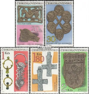 Produktbild von Briefmarken Tschechoslowakei 1969 Mi 1898-1902 (kompl.Ausg.) postfrisch Archäologie