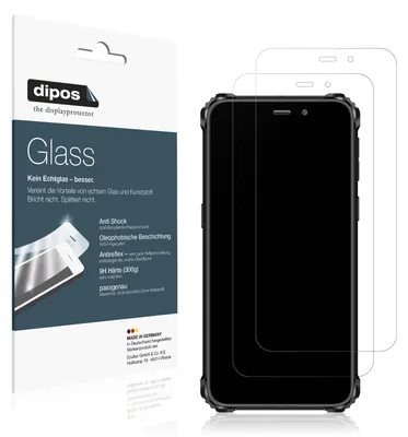 Produktbild von 2x Schutzfolie für Oukitel WP32 Pro matt - Anti-Shock 9H Folie dipos Glass Kunststoffglas