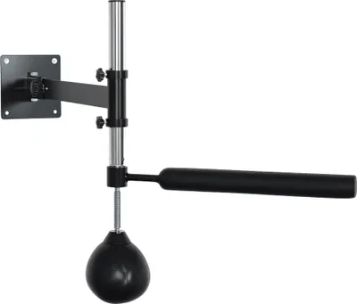 Produktbild von HOMCOM Boxgestell Boxtraining Wandhalterung klappbar mit drehbarer Reflexstange Speedball höhenverstellbar für Jugendliche und Erwachsene