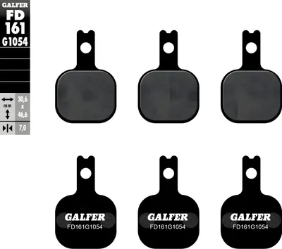 Obrázek produktu pro Brzdové destičky Galfer FD161G1054 polokovové přední