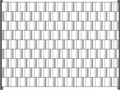 Produktbild von Wallario Zaunsichtschutz mit Motiv Weiß für Ein- und Doppelstabmatten Zäune in der Größe 250 x 180 cm
