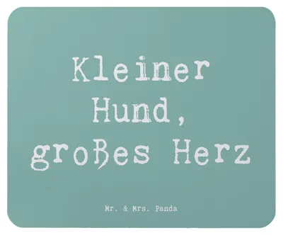 Produktbild von Mr. & Mrs. Panda Mauspad Spruch Chihuahua Liebe - Meeresbrise - Geschenk, Hunderasse, Hund, kompakter, mousematte, Hunderassen Vielfalt, Mousepad, verspielte Hunde, pc