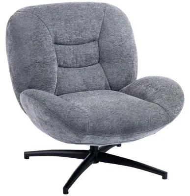 Produktbild von HOMCOM Sessel Wohnzimmer Drehbar Loungesessel mit Breiter Sitzfläche, Dunkelgrau