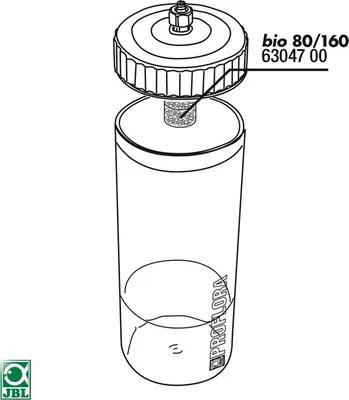 Produktbild von JBL Ersatzteil 2x Filtereinsatz Reaktionsgefäß bio80/160