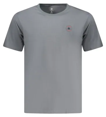 Produktbild von Graues Herren Kurzarm T-Shirt mit Druck und Logo – Standardpassform