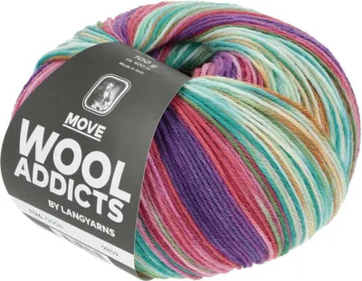 Produktbild von Lang Yarns - Move 0004 violett pink türkis