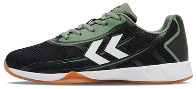 Produktbild von Hummel Root Elite II Indoor Hallenschuhe Sportschuhe schwarz/grün/weiß 223143-2001, Schuhgröße:44.5 EU