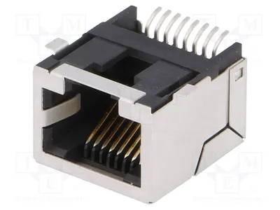 Produktbild von 1x Buchse RJ45 System: 8p8c PIN: 8 vergoldet abgeschirmt   RJLSE4118101T RJ-Steckverbi