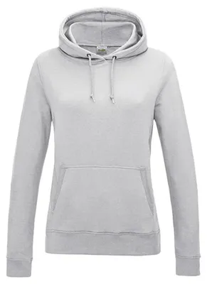 Produktbild von Just Hoods JH001F | Girlie College Hoodie / Kapuzenpullover / WRAP - Farbe: Ash (Heather) - Größe: L
