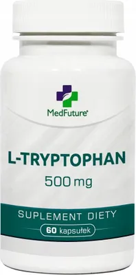 Produktbild von MedFuture L-Tryptophan 500 mg Stressgedächtnis 60 Kapseln