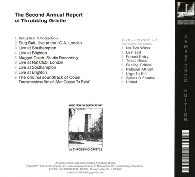 Produktbild von The Second Annual Report Of Throbbing Gristle/2CD