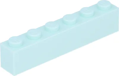 Zdjęcie produktu dla Lego® 1 sztuka 3009 klocek 1x6 Część Podstawowe klocki 1 Jasny aqua