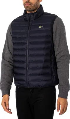 Produktbild von Lacoste Wasserabweisende Steppweste, Blau L